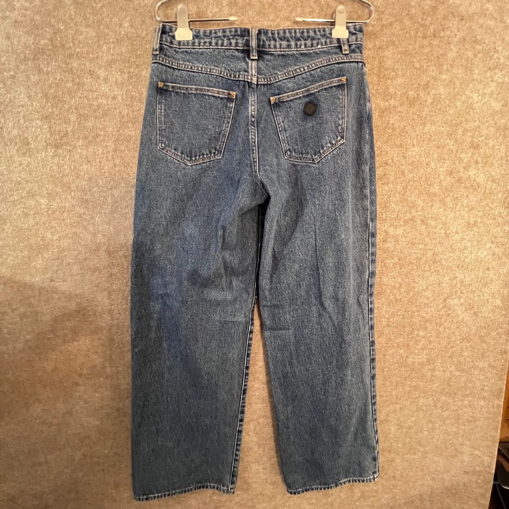 Abrand 99 Low Baggy Jeans Womens 27 Blue Denim Wide Leg 90s Skate Streetwear